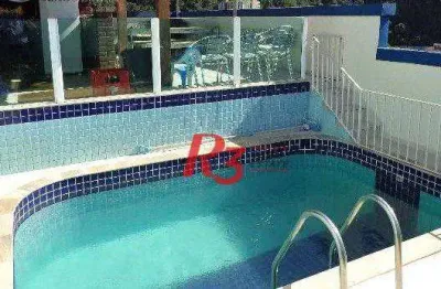 Cobertura com 3 dormitórios à venda, 220 m²  - vila belmiro - santos/sp
