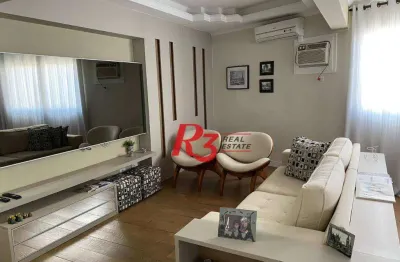 Apartamento à venda, 93 m² por r$ 1.300.000,00 - gonzaga - santos/sp