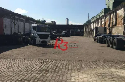 Terreno para alugar, 4500 m²  - valongo - santos/sp