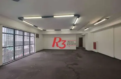 Sala para alugar, 100 m² por r$ 6.500,00/mês - centro - santos/sp