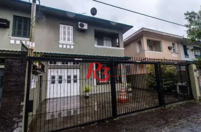 Sobrado com 6 dormitórios, 450 m² - venda por r$ 4.500.000,00 ou aluguel por r$ 26.800,00/mês - boqueirão - santos/sp