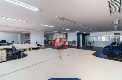 Sala para alugar, 221 m² por r$ 8.975,00/mês - centro - santos/sp