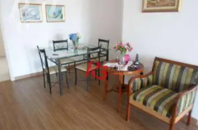 Apartamento com 2 dormitórios à venda, 114 m² - aparecida - santos/sp