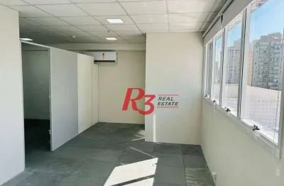 Sala à venda, 37 m² por r$ 478.000,00 - ponta da praia - santos/sp