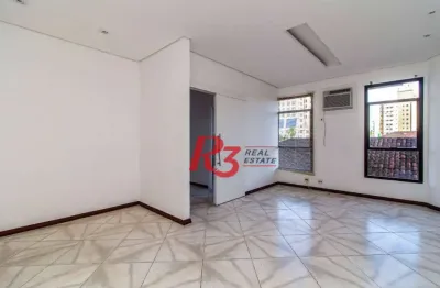 Sala, 86 m² - venda por r$ 477.000,00 ou aluguel por r$ 5.032,00/mês - vila matias - santos/sp
