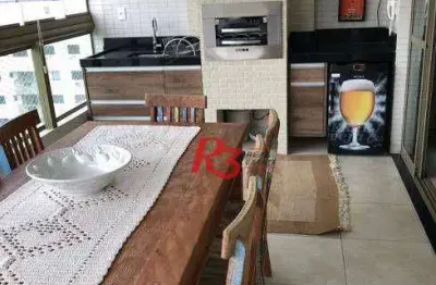 Apartamento com 3 dormitórios à venda, 150 m² por r$ 1.750.000,00 - canto do forte - praia grande/sp