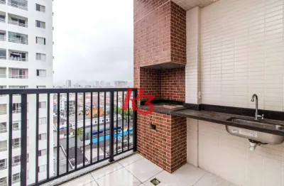 Apartamento duplex com 3 dormitórios à venda, 131 m² por r$ 989.000,00 - encruzilhada - santos/sp