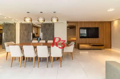 Apartamento com 4 dormitórios à venda, 192 m² por r$ 2.808.000,00 - gonzaga - santos/sp