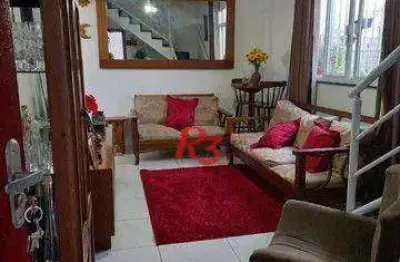 Sobrado com 3 dormitórios à venda, 123 m² - jardim paraíso - são vicente/sp