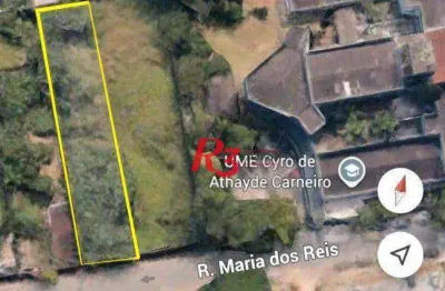 Terreno à venda, 855 m² por r$ 1.000.000,00 - morro de nova cintra - santos/sp