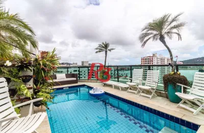 Cobertura à venda, 600 m² por r$ 3.390.000,00 - ponta da praia - santos/sp