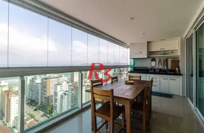 Apartamento, 167 m² - venda por r$ 2.720.000,00 ou aluguel por r$ 16.560,00/mês - boqueirão - santos/sp