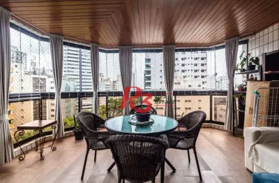 Apartamento à venda, 377 m² por r$ 4.500.000,00 - gonzaga - santos/sp