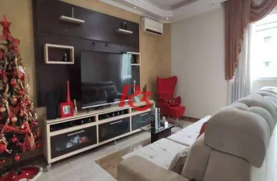 Casa com 3 dormitórios à venda, 145 m²  - macuco - santos/sp