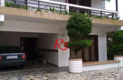 Casa com 4 dormitórios à venda, 376 m² por r$ 2.340.000,00 - morro de nova cintra - santos/sp