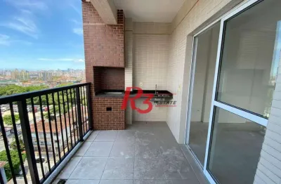 Apartamento duplex à venda, 131 m² por r$ 959.000,00 - encruzilhada - santos/sp