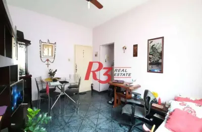 Apartamento com 1 dormitório à venda, 44 m² por r$ 300.000,00 - vila matias - santos/sp