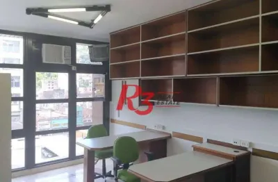 Sala para alugar, 45 m² por r$ 2.500,00/mês - centro - santos/sp