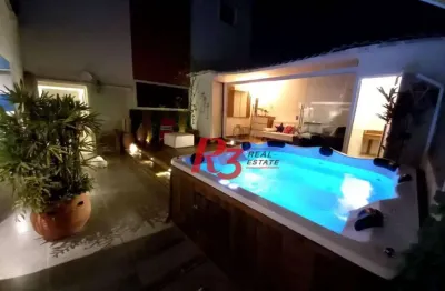 Cobertura com 4 dormitórios à venda, 238 m² - praia da enseada - guarujá/sp