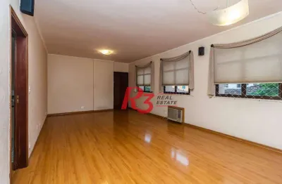 Apartamento com 3 dormitórios à venda, 127 m² - boqueirão - santos/sp