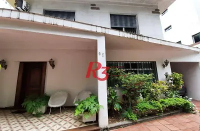 Sobrado com 3 dormitórios para alugar, 264 m² - boqueirão - santos/sp