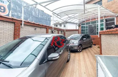 Sobrado com 3 dormitórios à venda, 139 m² por r$ 777.000,00 - marapé - santos/sp