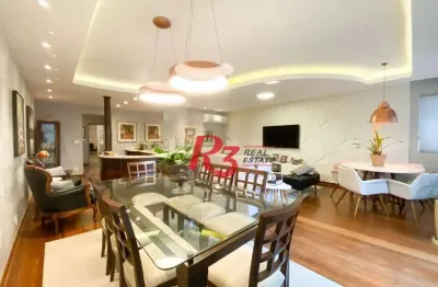 Apartamento com 4 dormitórios à venda, 186 m² por r$ 1.300.000,00 - embaré - santos/sp
