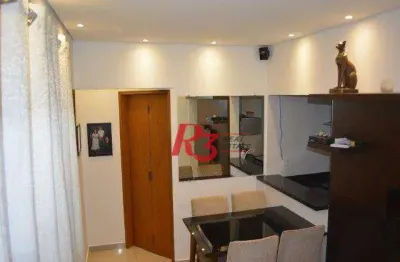 Sobrado com 3 dormitórios à venda, 180 m² - castelo - santos/sp