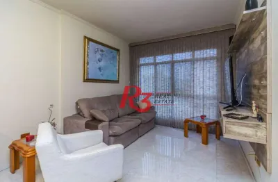 Apartamento com 2 dormitórios à venda, 84 m² por r$ 600.000,00 - campo grande - santos/sp