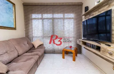 Apartamento com 2 dormitórios à venda, 84 m² por r$ 600.000,00 - campo grande - santos/sp