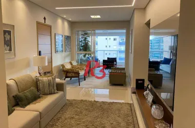 Apartamento à venda, 127 m² por r$ 1.950.000,00 - boqueirão - santos/sp
