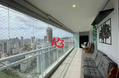 Apartamento com 4 dormitórios à venda, 131 m² por r$ 1.555.000,00 - marapé - santos/sp