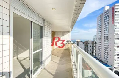 Apartamento com 3 dormitórios à venda, 133 m² - canto do forte - praia grande/sp