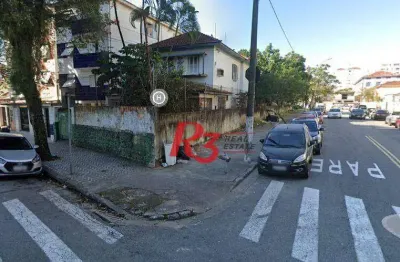 Terreno à venda na Rua Gonçalves Ledo, 29, Campo Grande, Santos