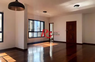 Apartamento para alugar, 162 m² por r$ 7.500,02/mês - ponta da praia - santos/sp