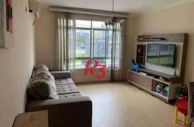 Apartamento com 3 dormitórios à venda, 100 m² por r$ 450.000,00 - gonzaga - santos/sp