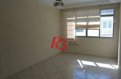 Apartamento com 2 dormitórios para alugar, 94 m² por r$ 3.980,01/mês - campo grande - santos/sp