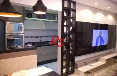 Apartamento com 2 dormitórios à venda, 150 m² - caiçara - praia grande/sp