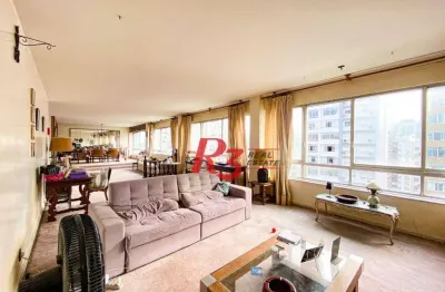 Apartamento à venda, 302 m² por r$ 3.000.000,00 - boqueirão - santos/sp