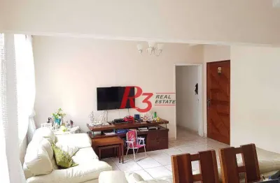 Apartamento com 3 dormitórios à venda - itararé - são vicente/sp
