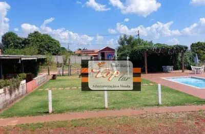 Chácara com 4 dormitórios à venda, 3000 m² por r$ 689.000,00 - condomínio sáfira - brodowski/sp