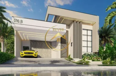 Casa à venda em paulínia, jardim vista alegre, com 3 suítes, com 210 m², santorini residencial club