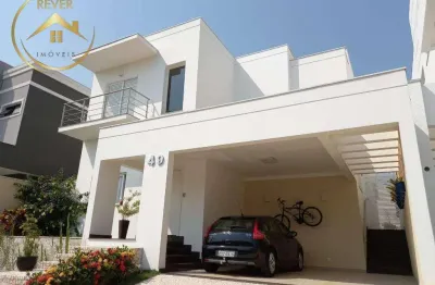 Sobrado à venda em campinas, alphaville campinas, com 4 suítes, com 322 m², parque das quaresmeiras