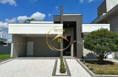 Casa à venda em paulínia, jardim américa, com 3 suítes, com 228 m², condominio villa bella siena