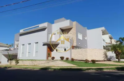 Casa à venda em paulínia, parque brasil 500, com 3 suítes, com 292 m², residencial yucatan