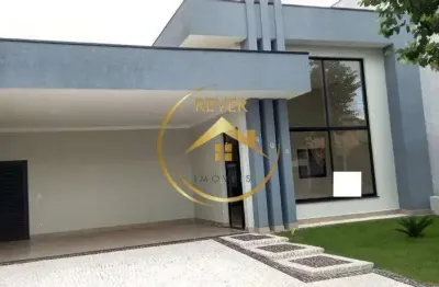 Casa à venda em paulínia, parque brasil 500, com 3 suítes, com 165 m², condomínio okinawa