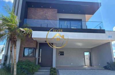 Casa à venda em paulínia, jardim vista alegre, com 3 suítes, com 305 m², santorini residencial club