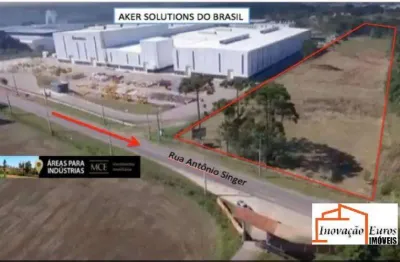 Terreno comercial à venda na rua antônio singer, 3411, são marcos, são josé dos pinhais por r$ 7.000.000