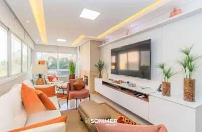 Apartamento com 83m² e 2 dormitórios, 2 suítes, 3 vagas no bairro Petrópolis