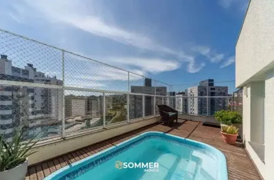 Cobertura com 3 Quartos (1 suíte) e 3 banheiros, 158 m², 2 vagas